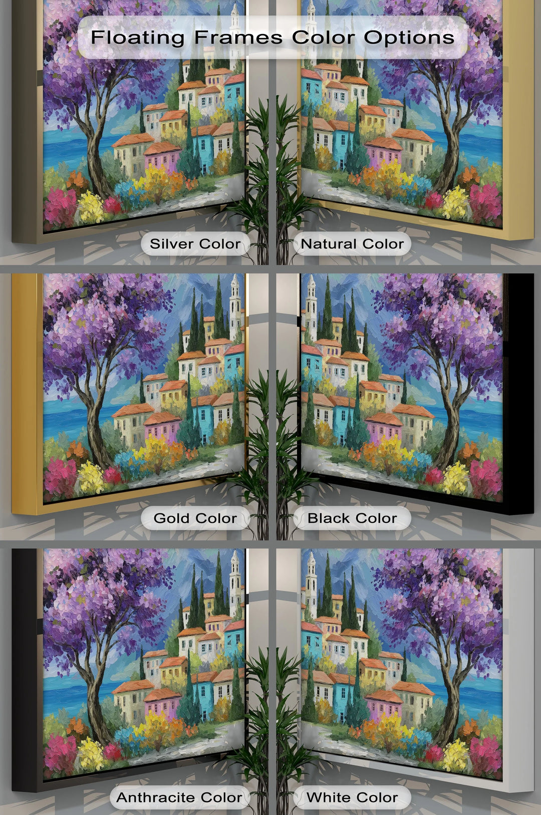 Purple Blossom Village – Canvas Print - MyPhotoStation