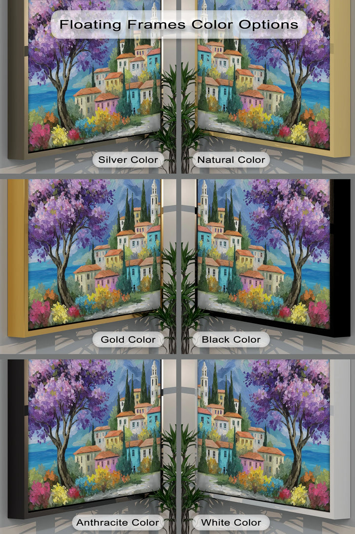 Purple Blossom Village – Canvas Print - MyPhotoStation