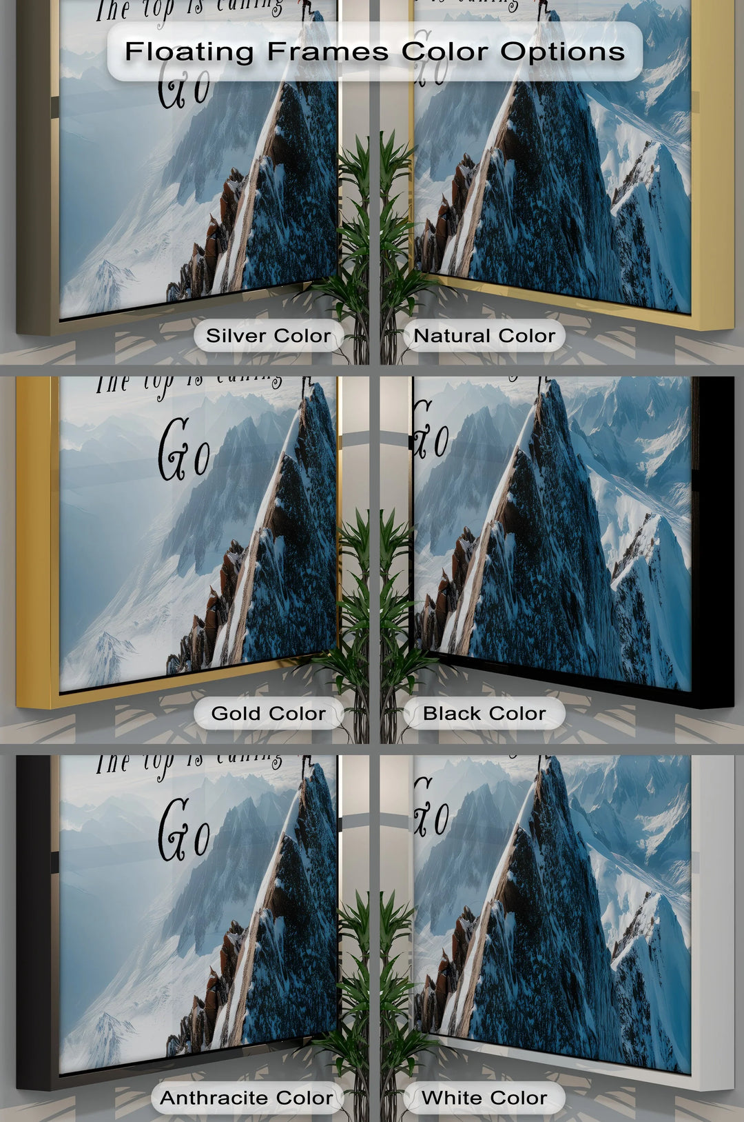 Answer the Call – Mountain Peak Motivational Canvas Print