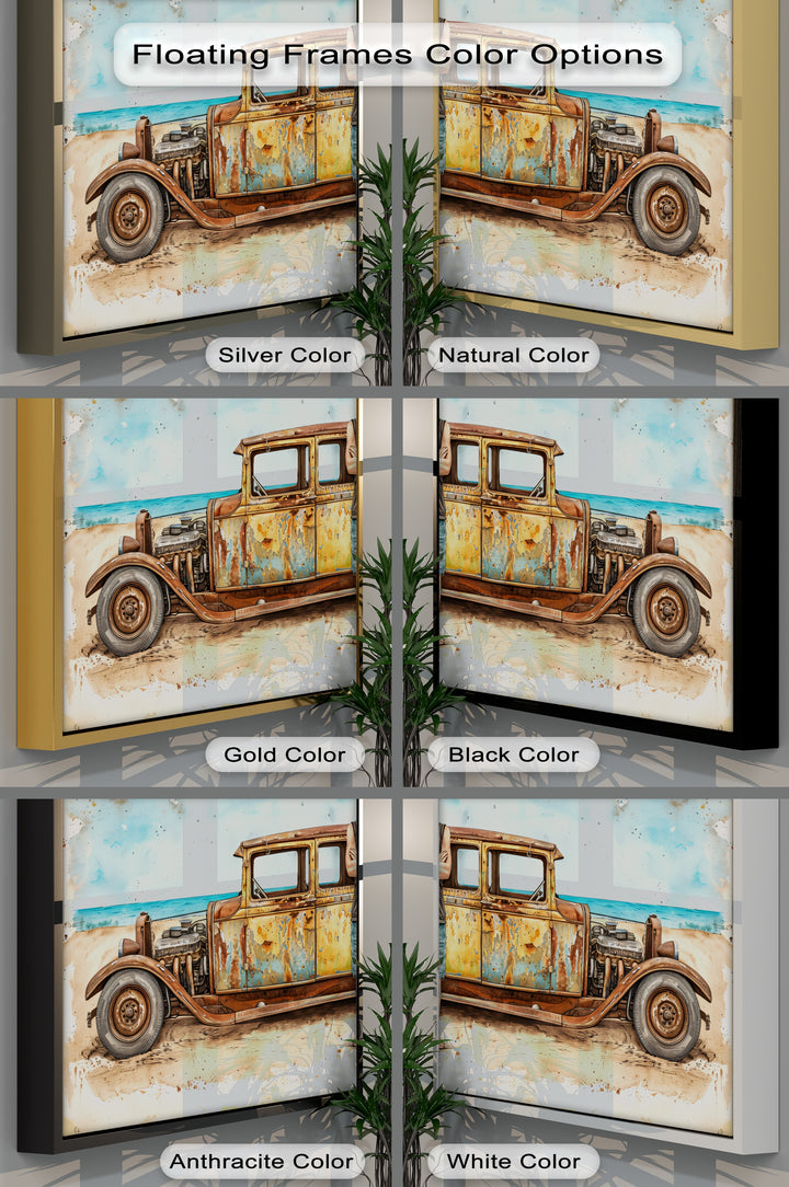 Rust & Resolve – Vintage Car Canvas Print