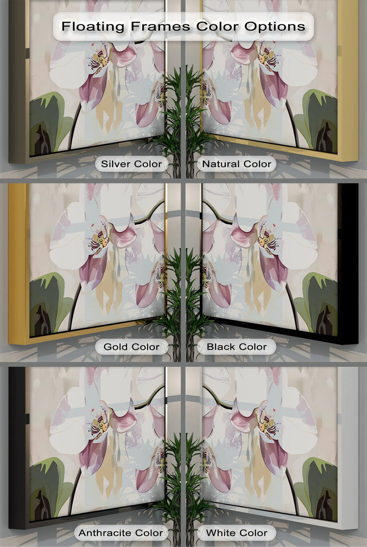 Orchid Grace – Soft White and Lavender Floral Canvas Wall Art - MyPhotoStation