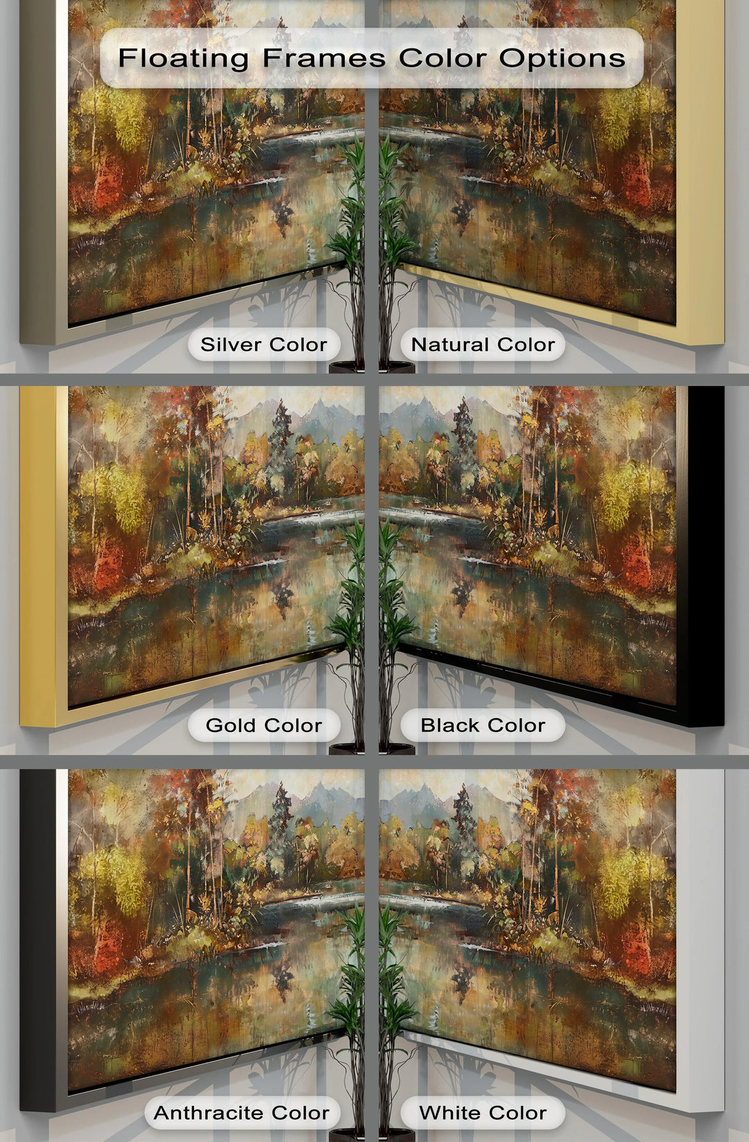 Whispers of Autumn Peaks – Mountain Lake Reflection Canvas Print - MyPhotoStation