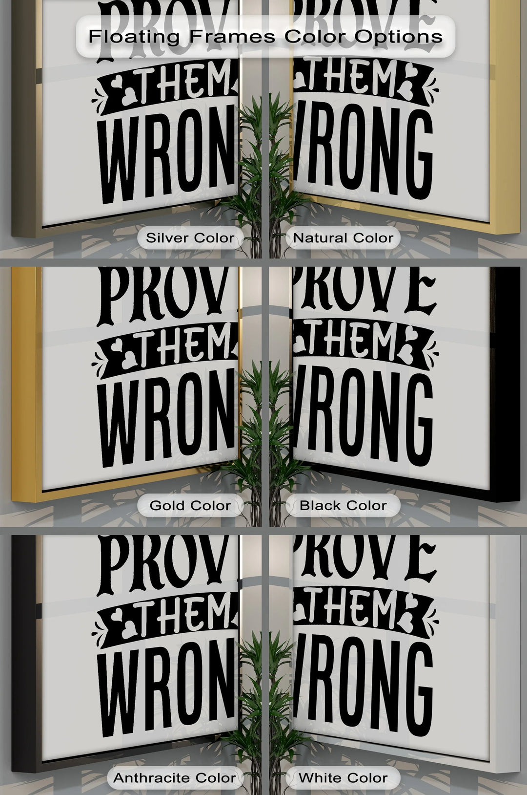 Prove Them Wrong – Bold Motivational Quote Canvas Print