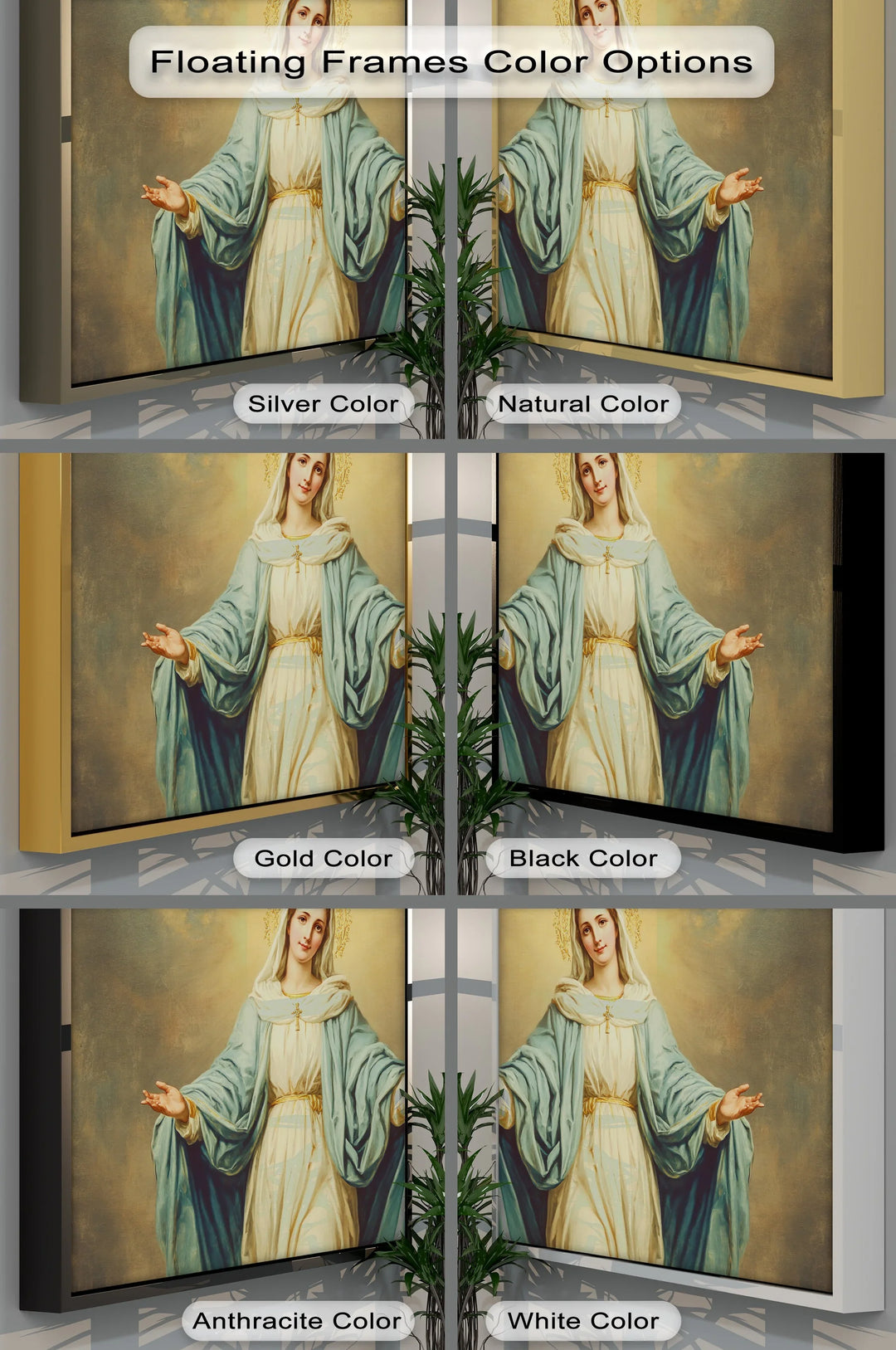 Our Lady of Grace – Virgin Mary Religious Canvas Print - MyPhotoStation