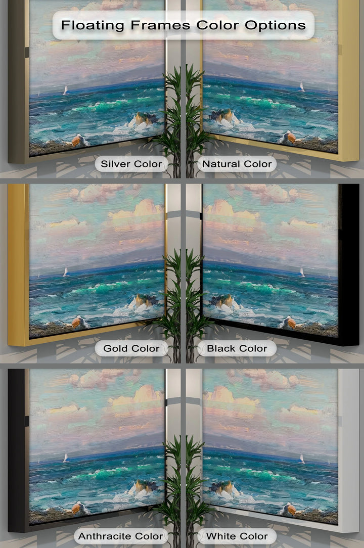 Twilight over the Sea – Romantic Coastal Canvas Print - MyPhotoStation