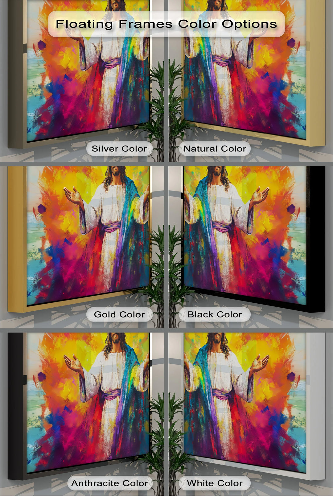 Divine Radiance – Jesus with Outstretched Arms Canvas Art - MyPhotoStation