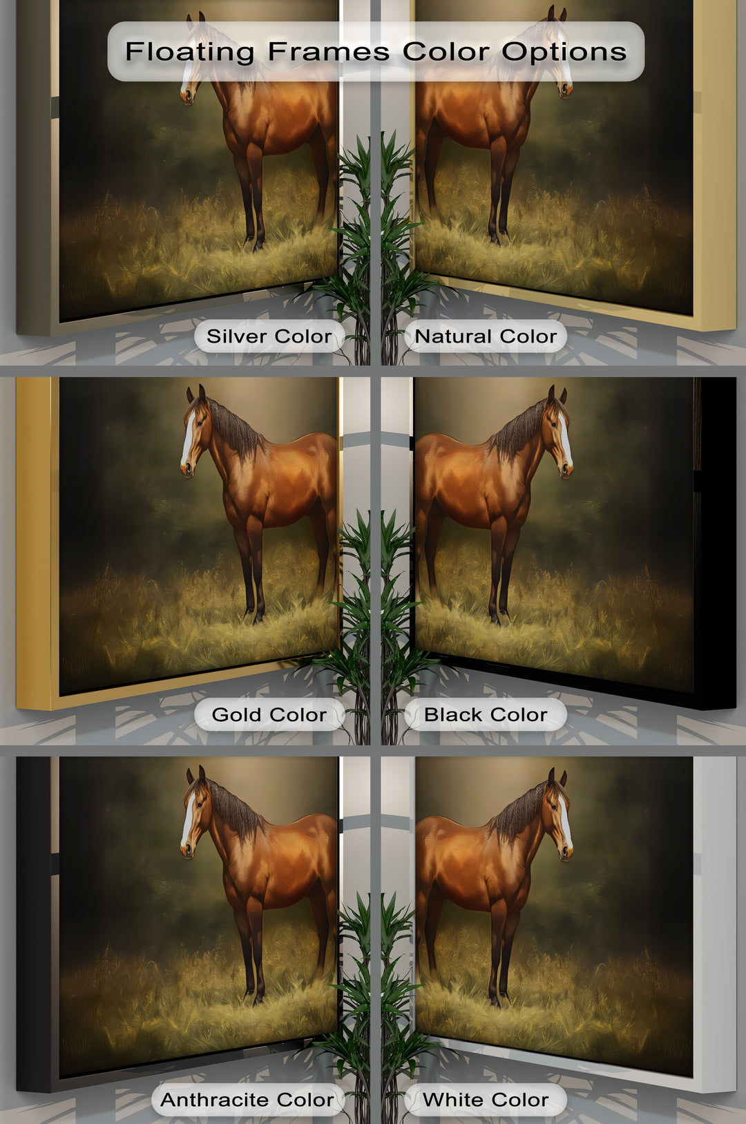 Majestic Brown Stallion – Regal Horse Canvas Wall Art