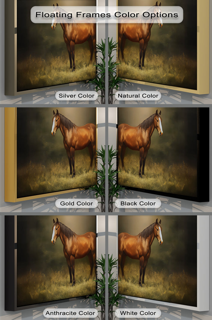Majestic Brown Stallion – Regal Horse Canvas Wall Art