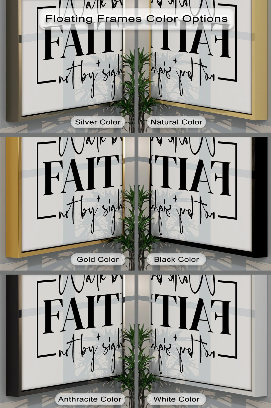 Walk by Faith Not by Sight – Inspirational Christian Canvas Print - MyPhotoStation