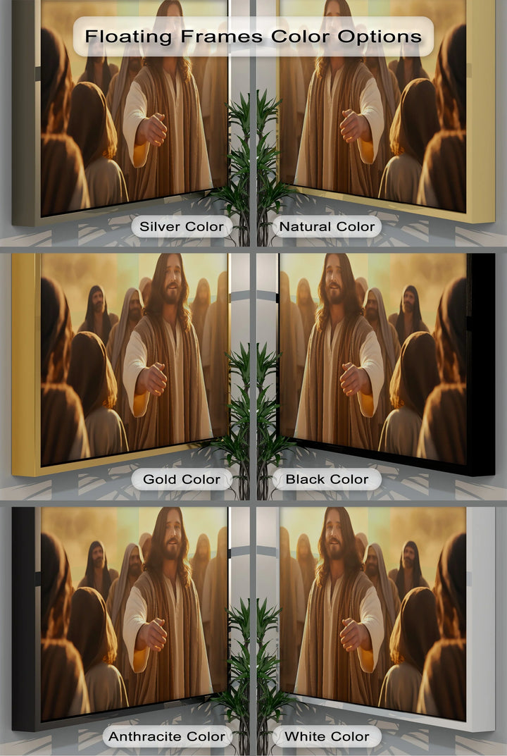 Come, Follow Me – Jesus Calling to the Crowd Canvas Print - MyPhotoStation