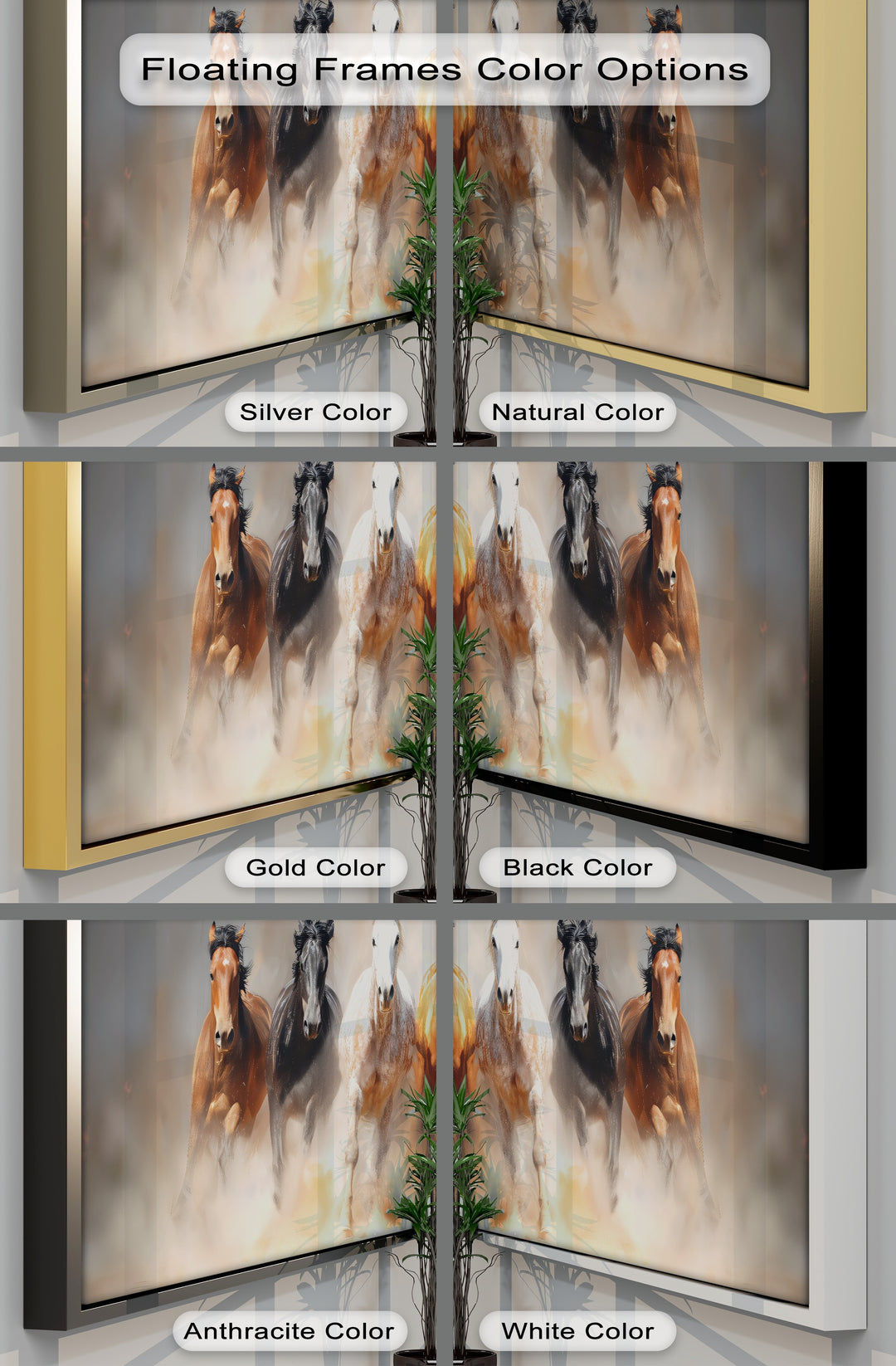 Galloping Spirit – Running Horses in Motion Canvas Print