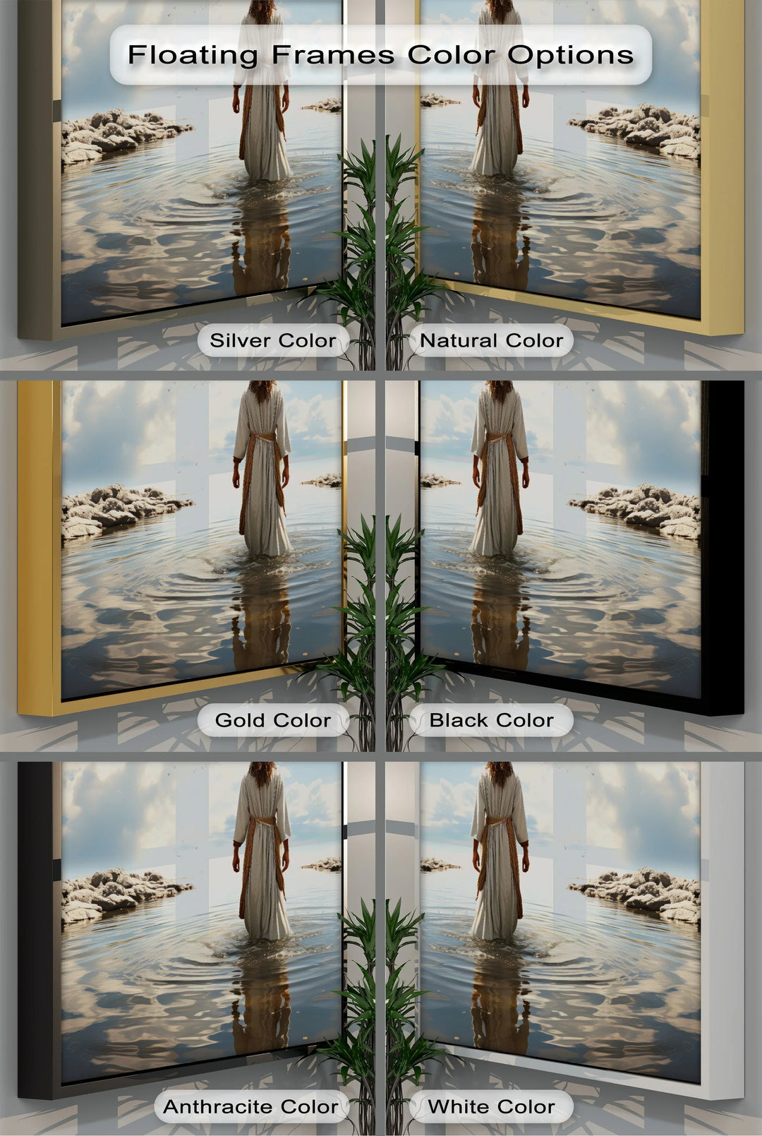 Heaven’s Reflection – Jesus Walking on Water Canvas Print - MyPhotoStation