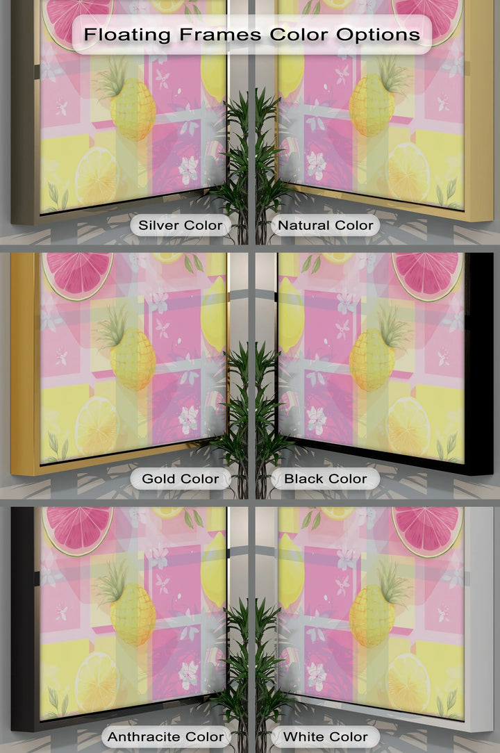 Tropical Fruit Vibes – Colorful Pineapple & Citrus Canvas Print - MyPhotoStation