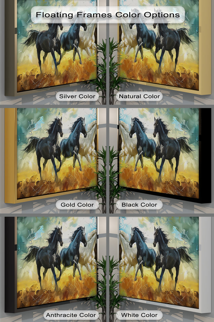 Elemental Gallop – Wild Horses in Motion Canvas Print
