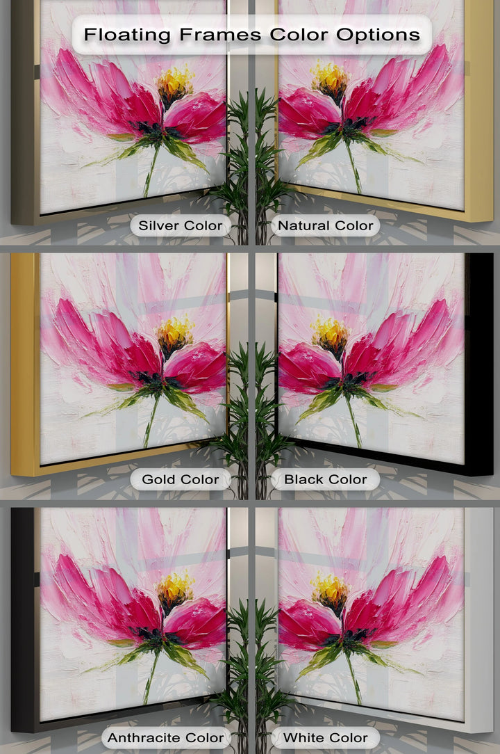Blush Bloom – Textured Pink Floral Canvas Print - MyPhotoStation