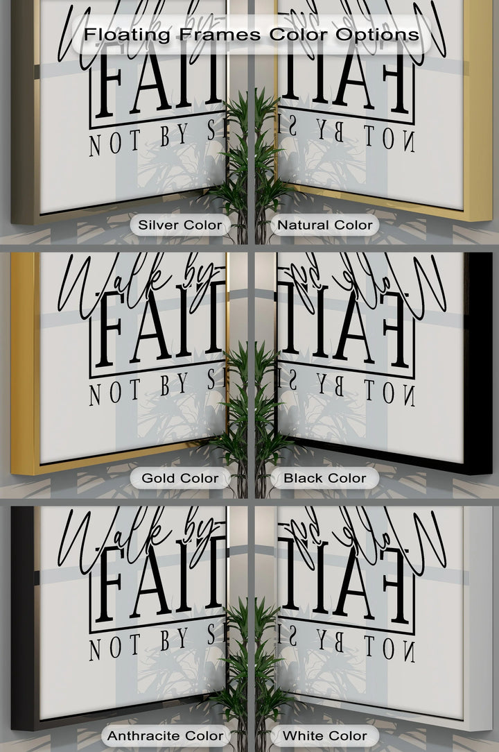 Walk by Faith – Motivational Christian Canvas Print - MyPhotoStation