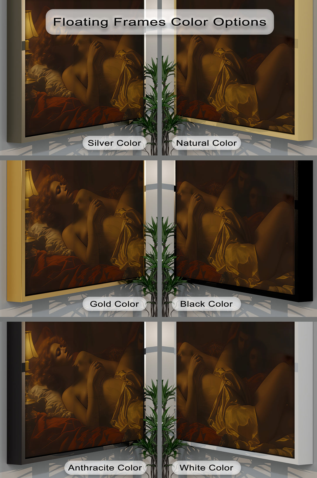 Velvet Secrets – Dark Moody Erotic Canvas Wall Art | Framed Art
