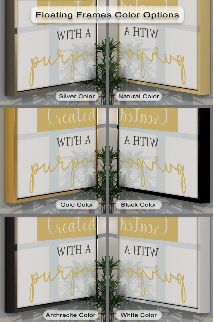 Created with a Purpose – Inspirational Canvas Print - MyPhotoStation