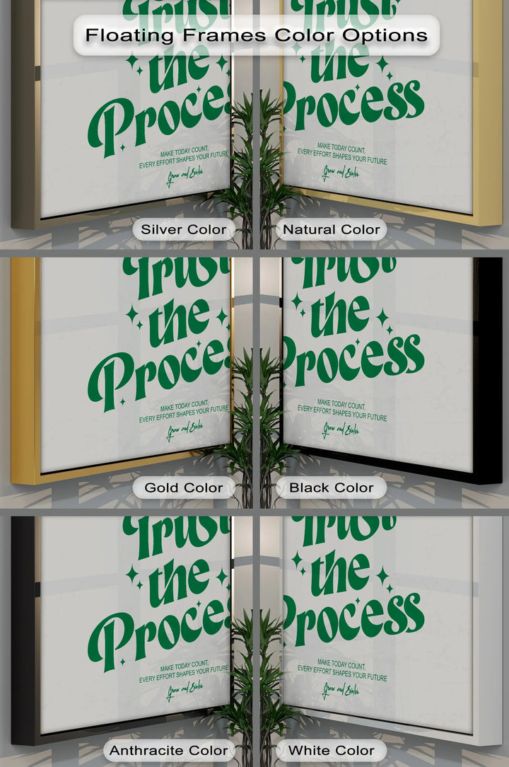 Trust the Process – Motivational Retro-Inspired Canvas Print