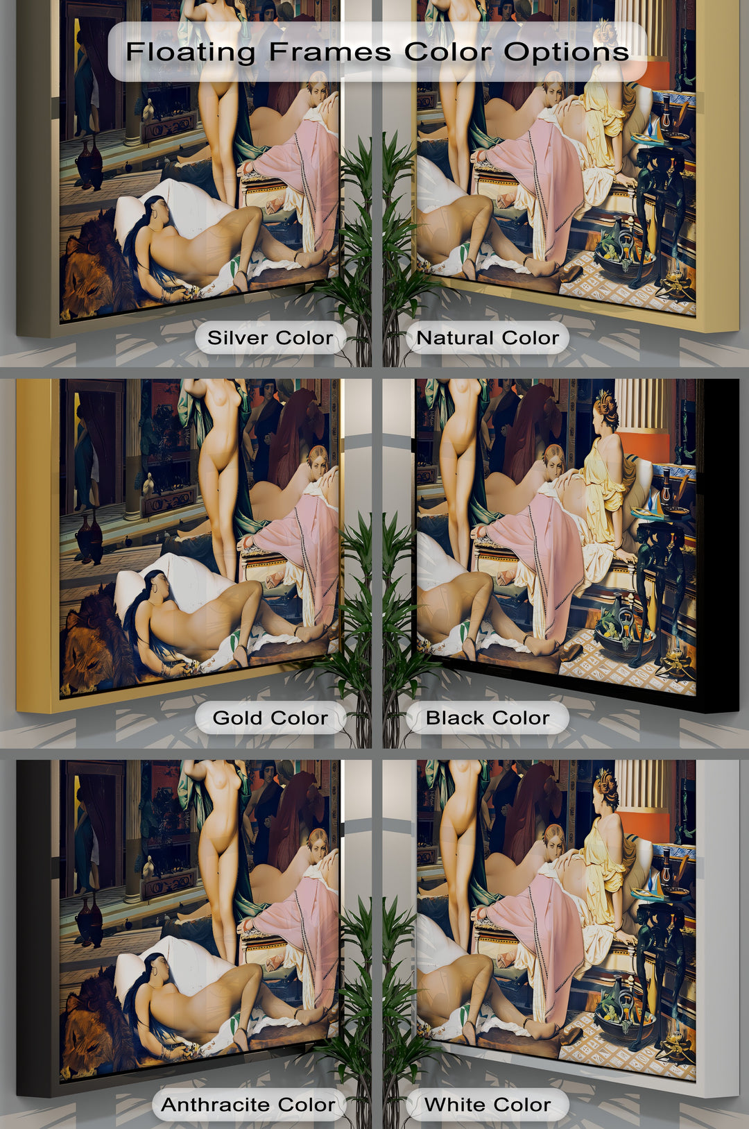 Palace Reverie – Framed Canvas Wall Art | Large Sensual Canvas Print
