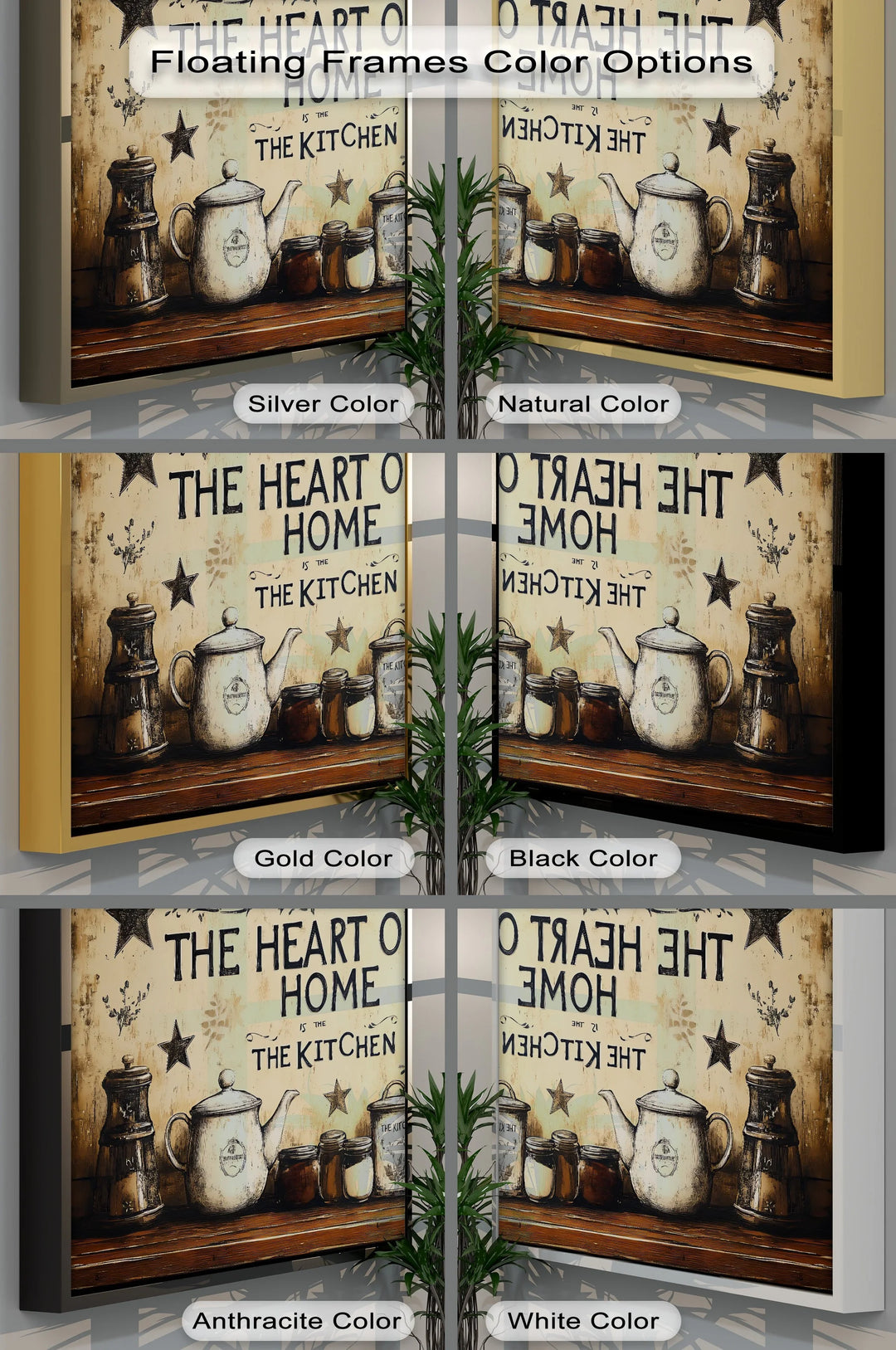 The Heart of Home – Rustic Kitchen Canvas Print - MyPhotoStation