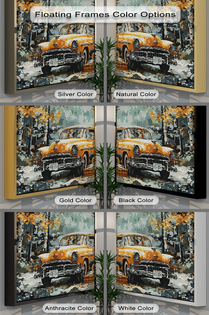 Autumn Reflections – Car Canvas Print