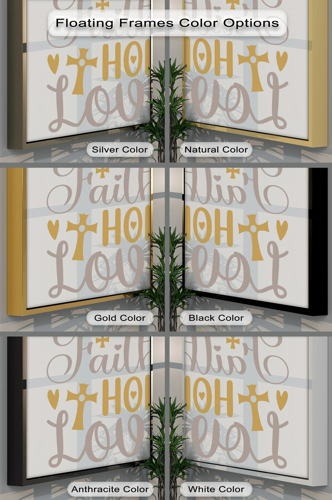 Faith, Hope, Love – Inspirational Christian Canvas Print - MyPhotoStation