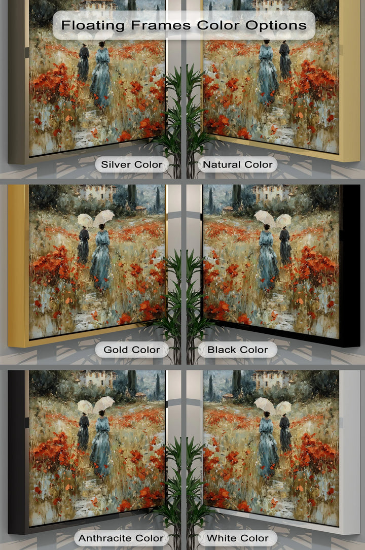 Ladies with Umbrellas - Canvas Print - MyPhotoStation