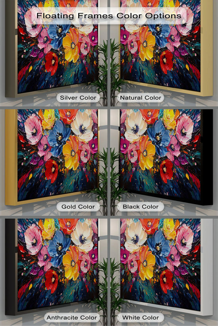 Color Symphony – Vibrant Abstract Flower Canvas Wall Art - MyPhotoStation