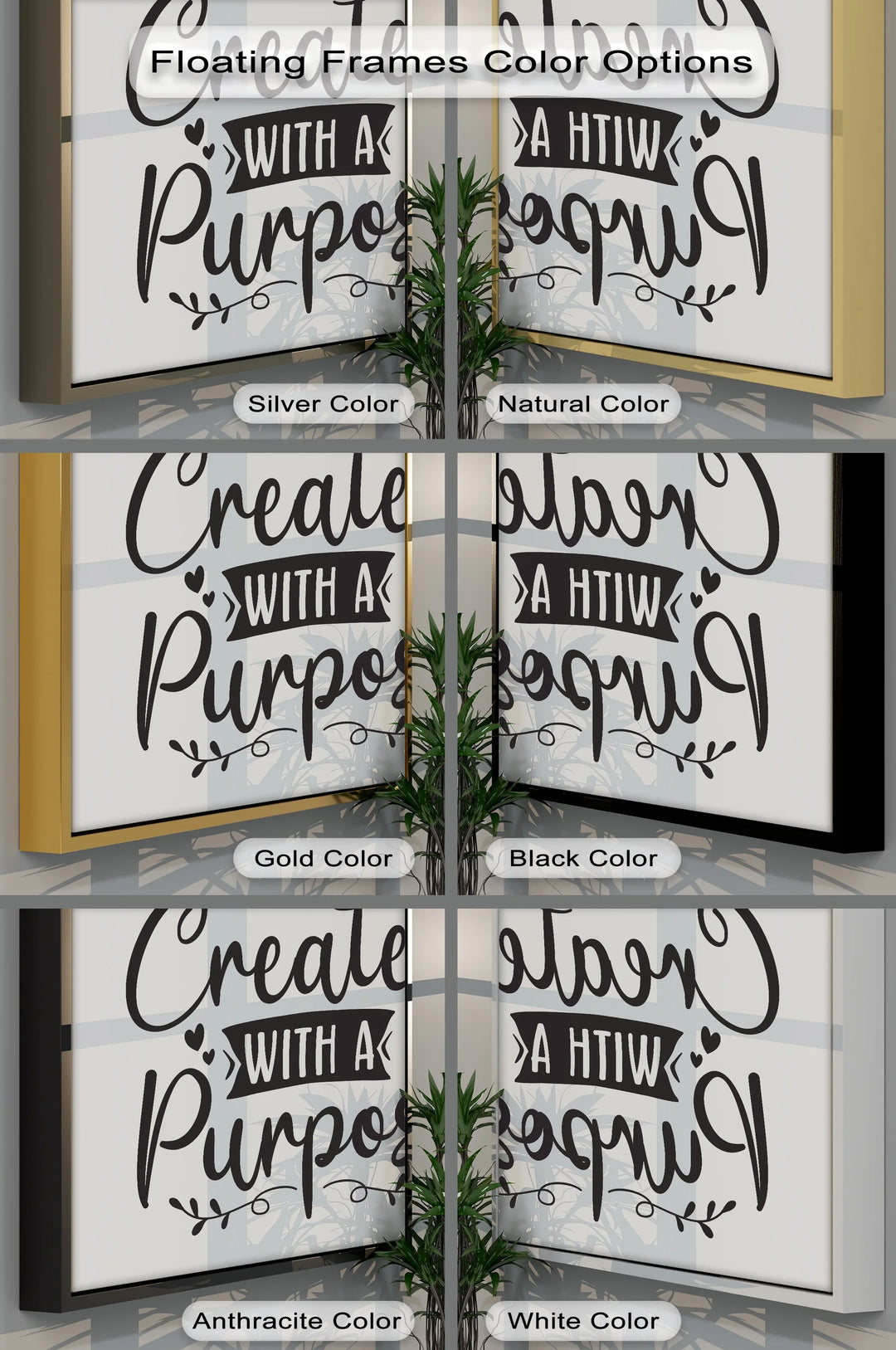Created With a Purpose – Inspirational Black and White Canvas Print - MyPhotoStation
