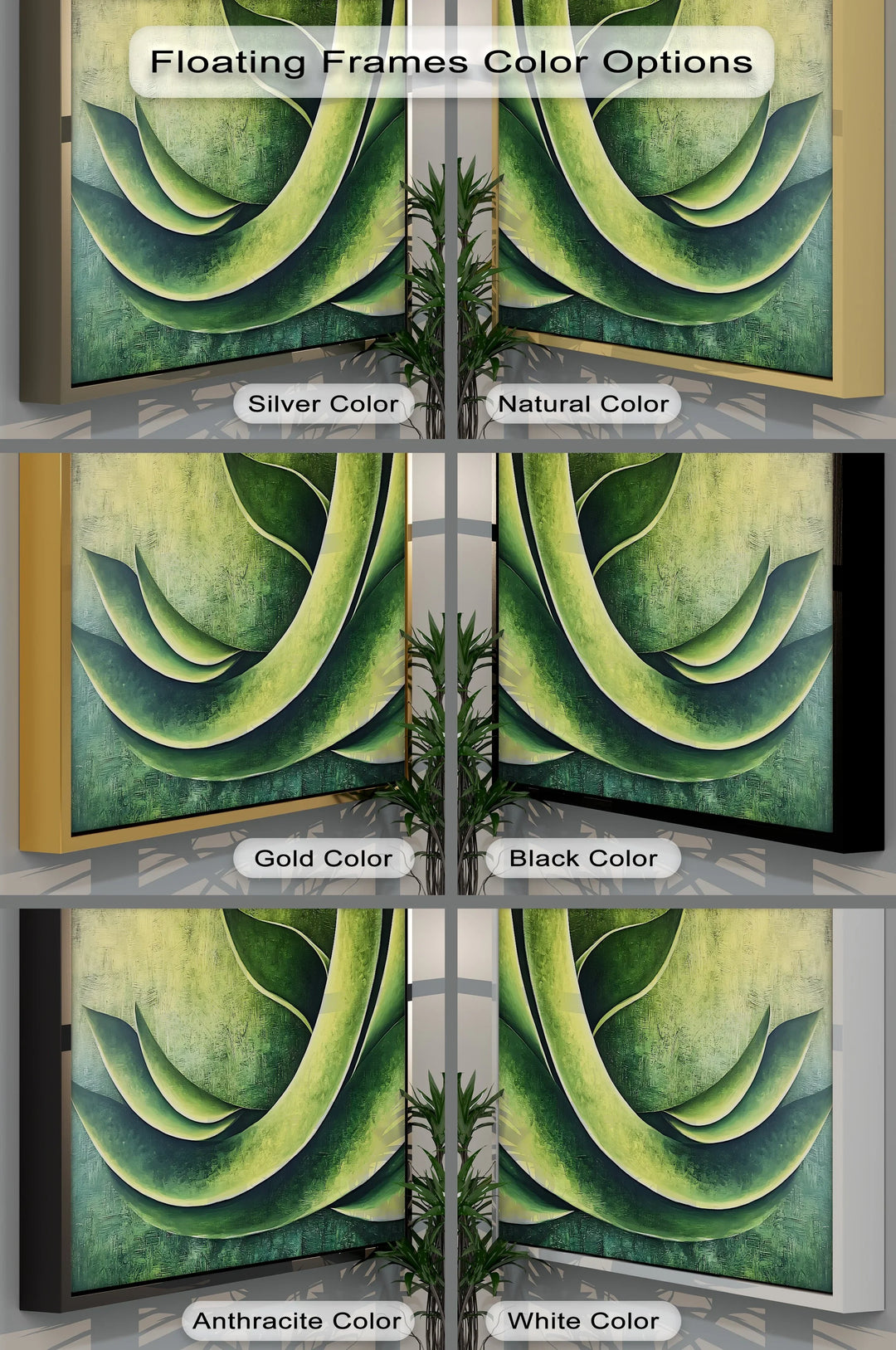 Verdant Motion – Abstract Green Botanical Canvas Print - MyPhotoStation
