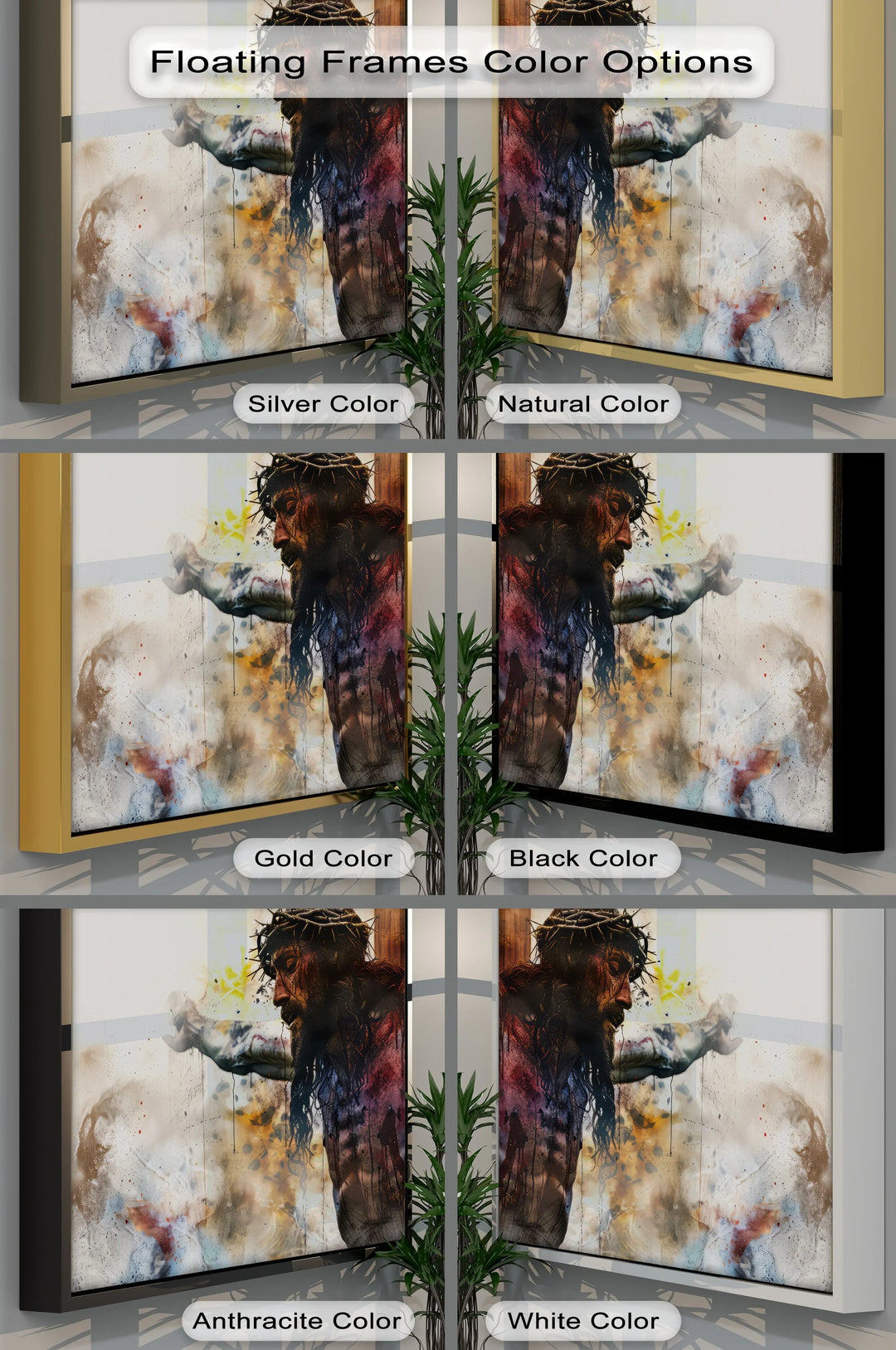 The Ultimate Sacrifice – Crown of Thorns Crucifixion Canvas Print