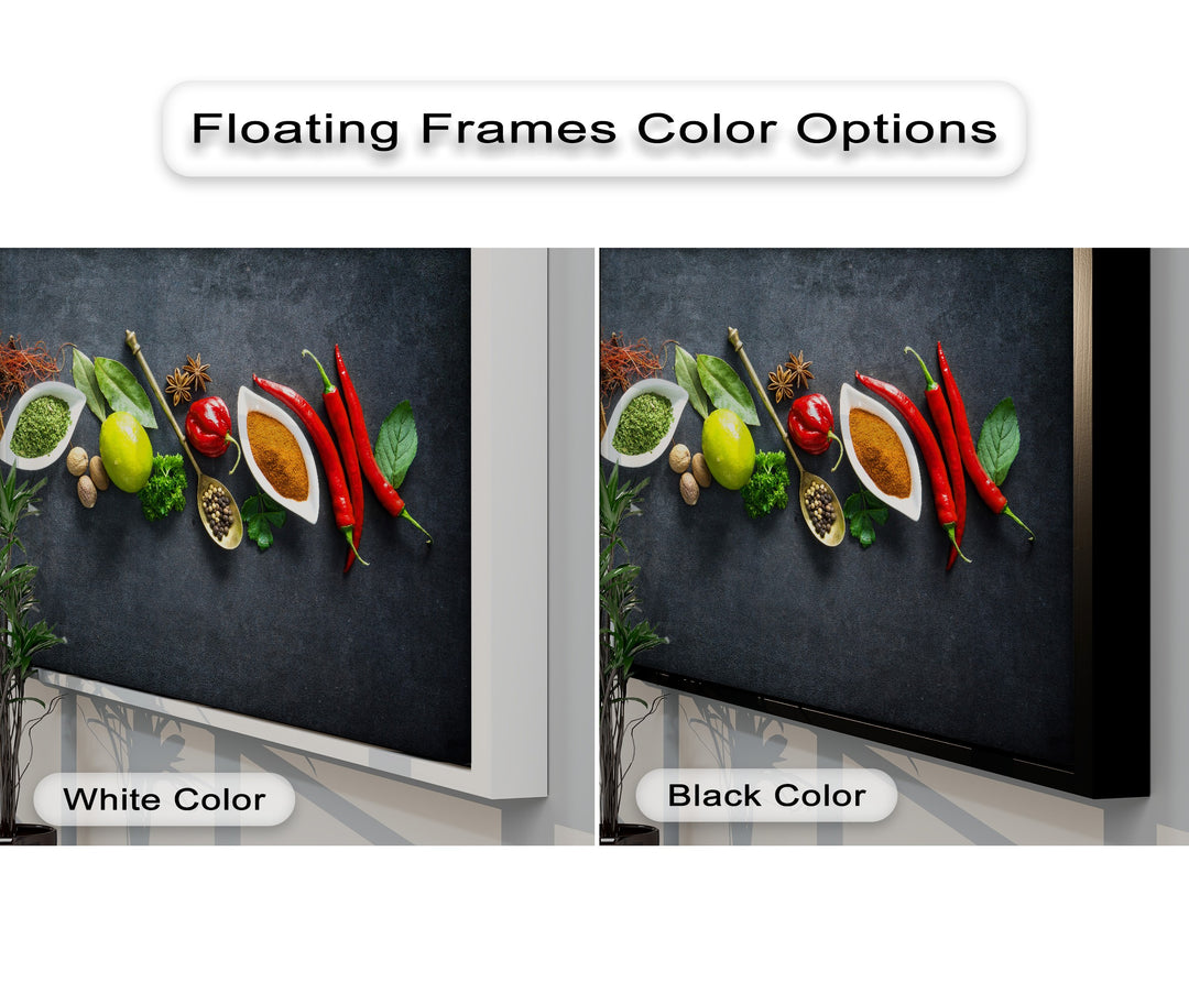 Kitchen Spice Canvas Print – Colorful Culinary Wall Art