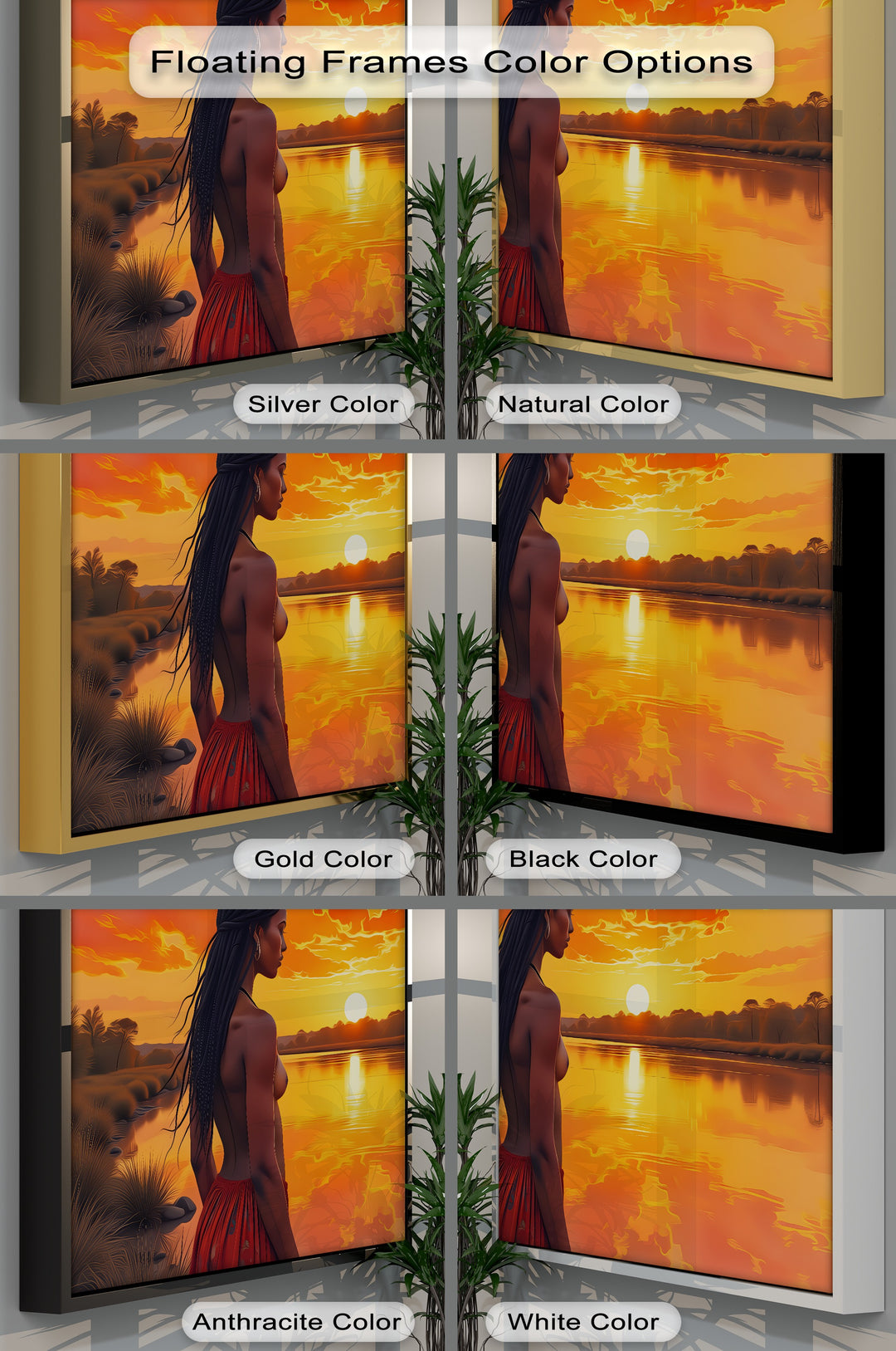 Golden Sunset Nude Woman – Erotic Canvas Art | Biggest Canvas