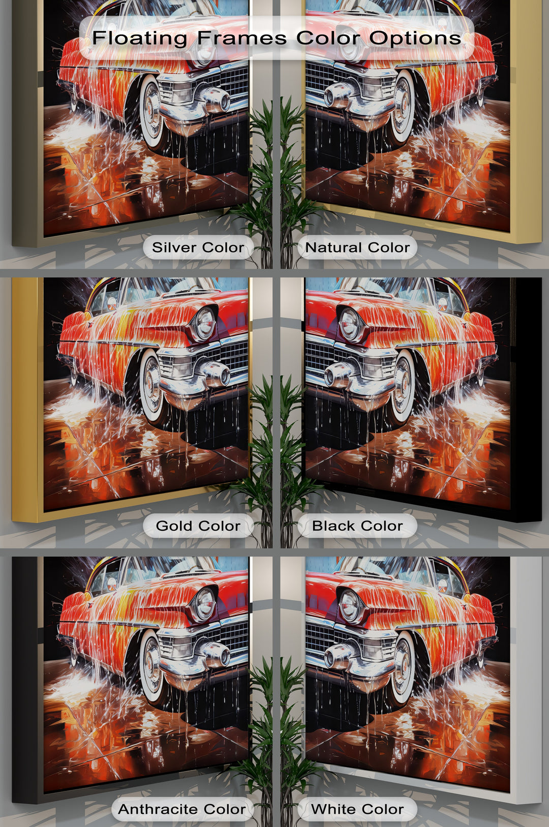 Classic Cadillac at the Car Wash – Car Canvas Print
