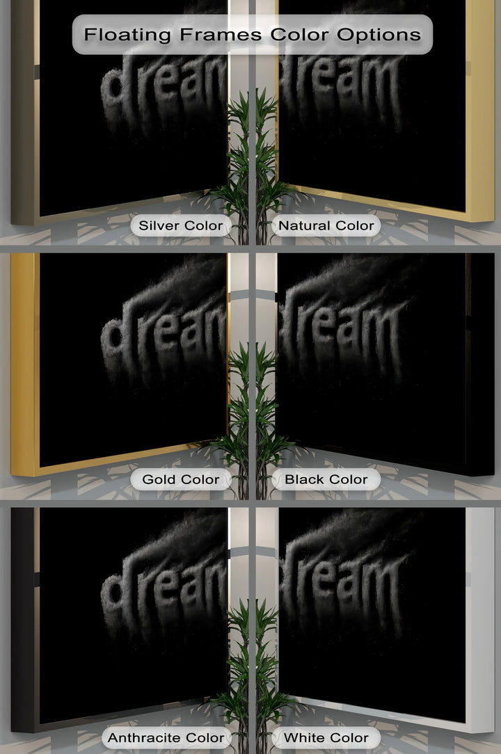 DREAM – Smoky Typographic Canvas Print