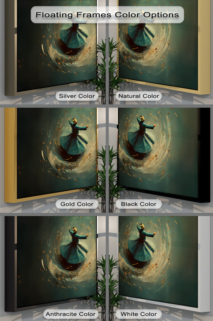 Whirl of the Soul – Sufi Dervish Spiritual Canvas Print