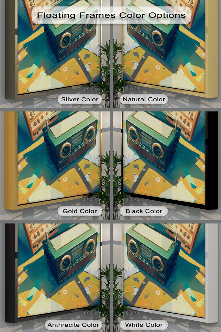 Studio Break – Retro Desk Radio Canvas Print