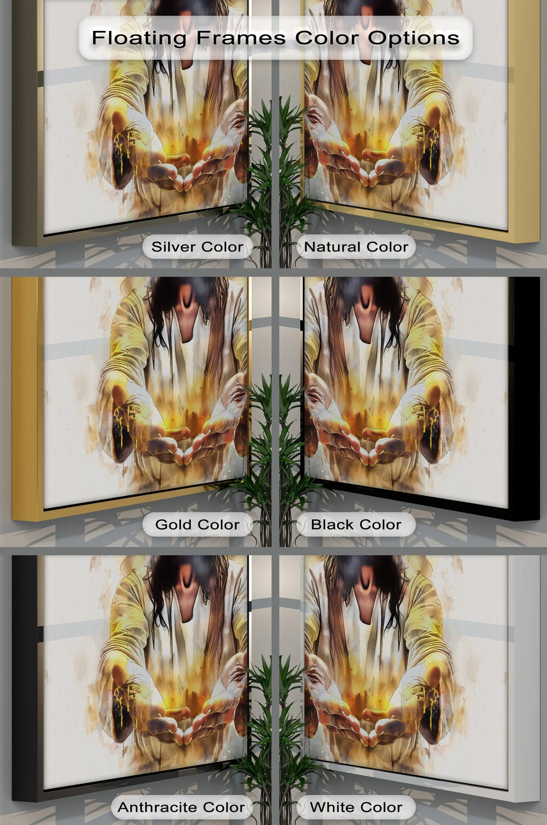 Divine Invitation – Open Hands of Jesus Canvas Print