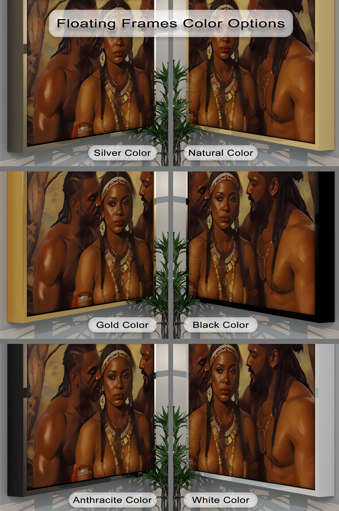 Tribal Seduction – Erotic Tribal Themed Canvas Wall Art | Framed Art