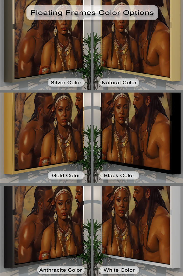 Tribal Seduction – Erotic Tribal Themed Canvas Wall Art | Framed Art
