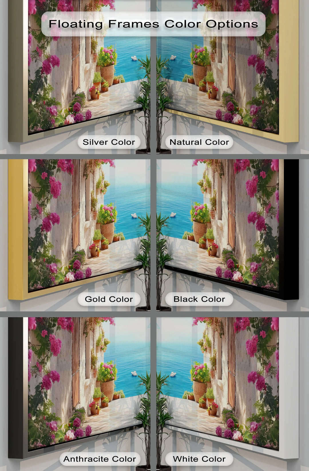 Sun-Kissed Mediterranean Coast – Colorful Village Seaside Canvas Print - MyPhotoStation