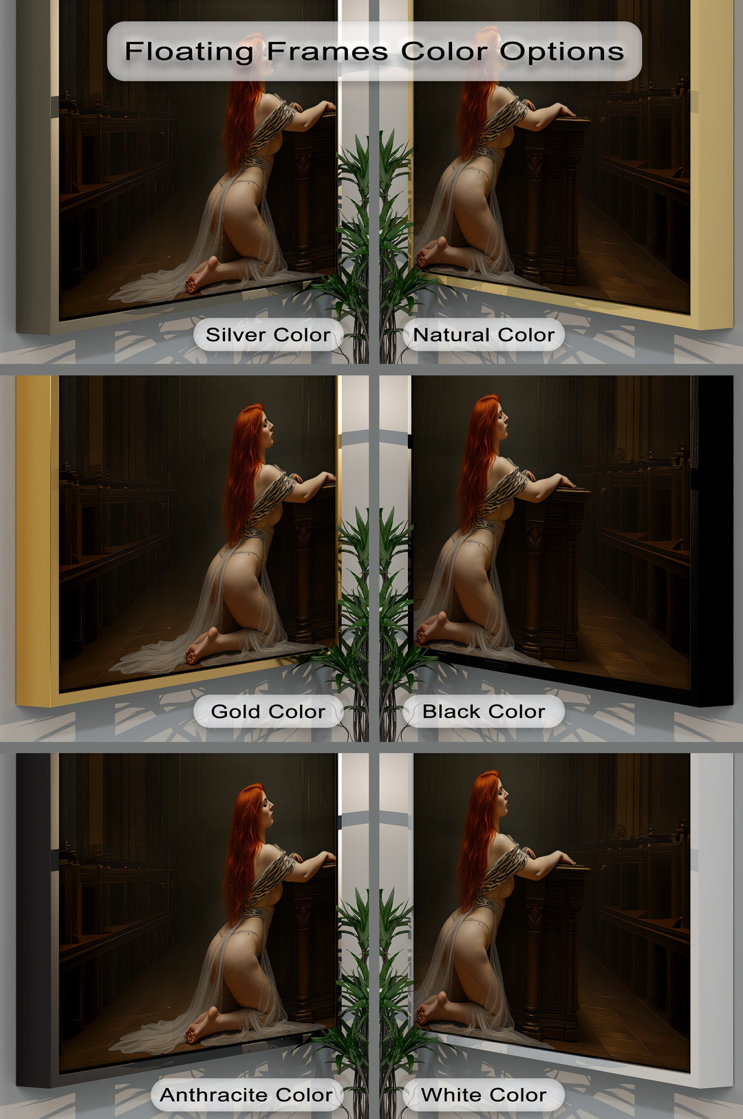 Divine Longing – Sexy Erotic Canvas Wall Art | Large Framed Bedroom Artwork
