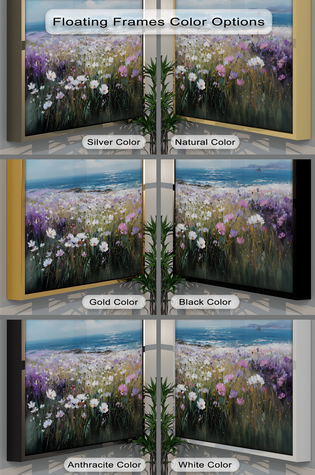 Coastal Bloom – Seaside Wildflower Canvas Print