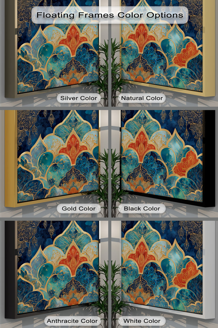 Golden Twilight Arches – Persian Canvas Print