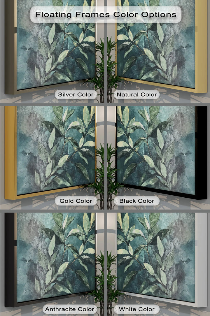 Shadowed Leaves – Botanical Greenery Canvas Print - MyPhotoStation