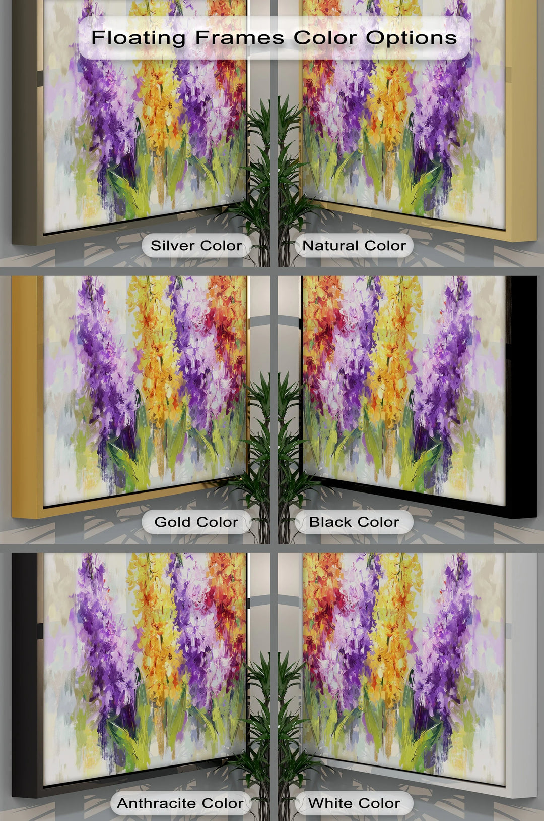 Spring Chorus – Vibrant Hyacinth Flower Bouquet Canvas Print - MyPhotoStation