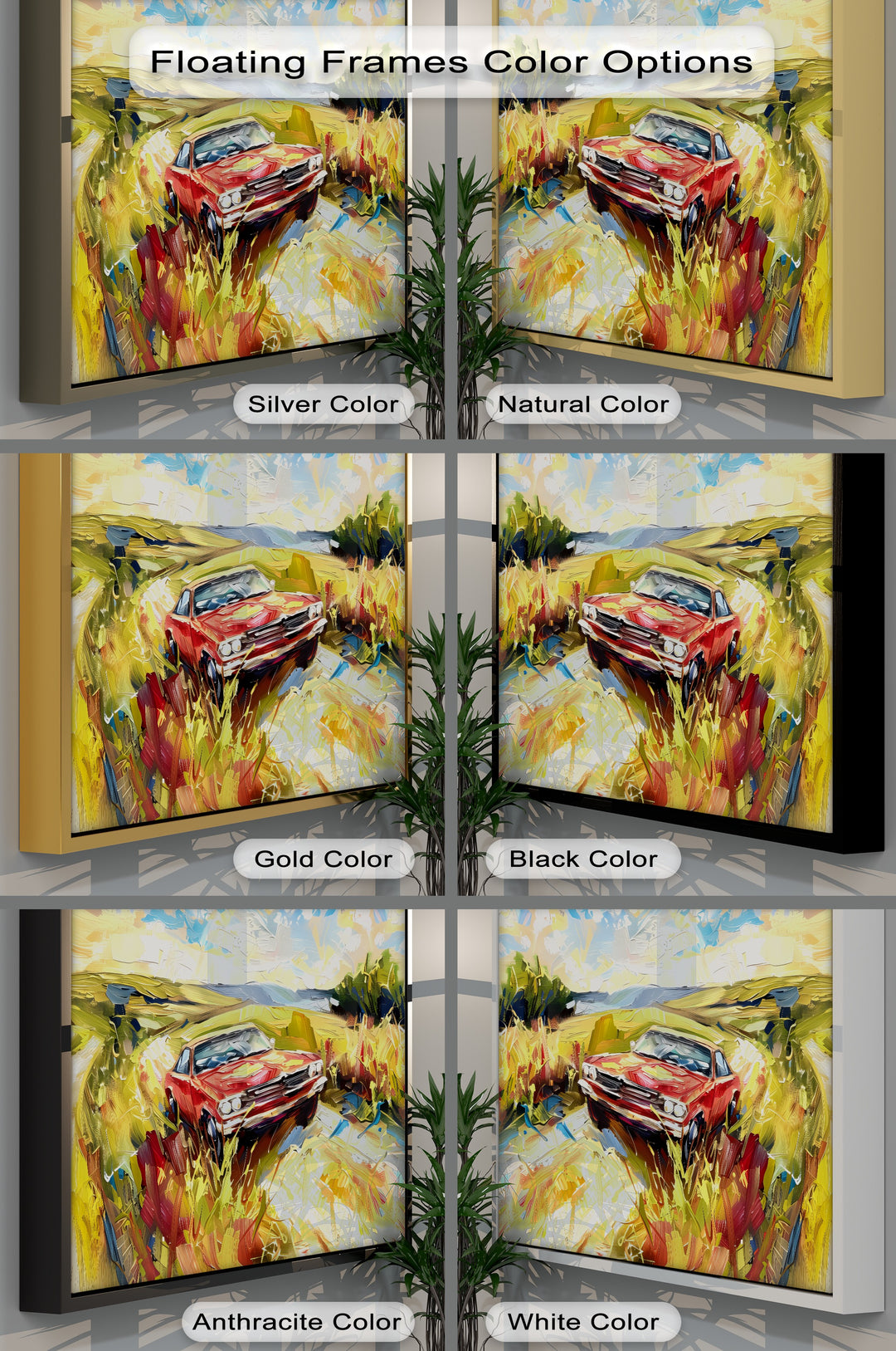 Red Muscle Car – Car Canvas Print
