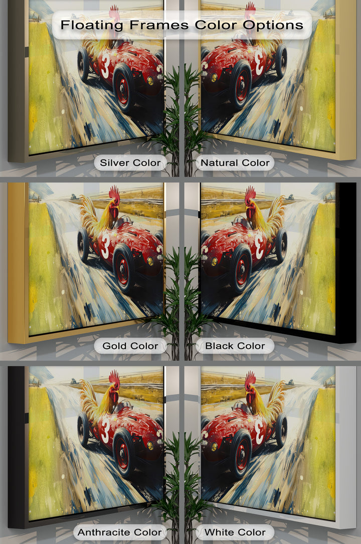 Rooster Racer – Car Canvas Print