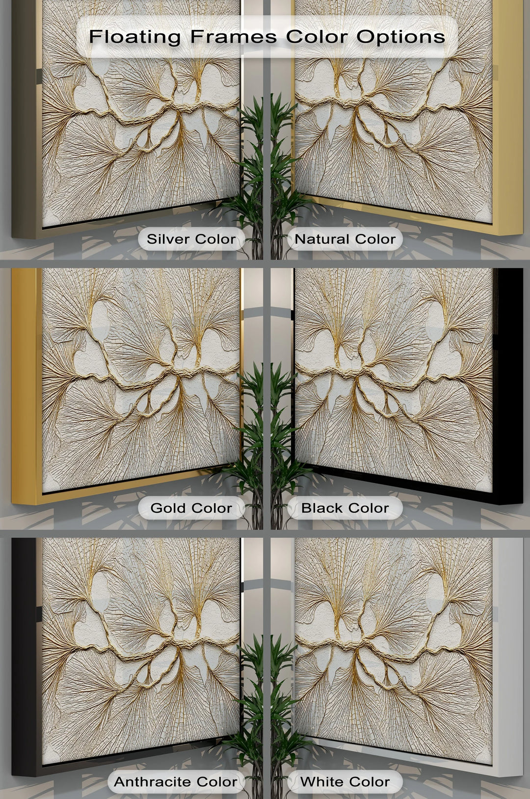 Golden Ginkgo Fan Leaves – Canvas Print - MyPhotoStation